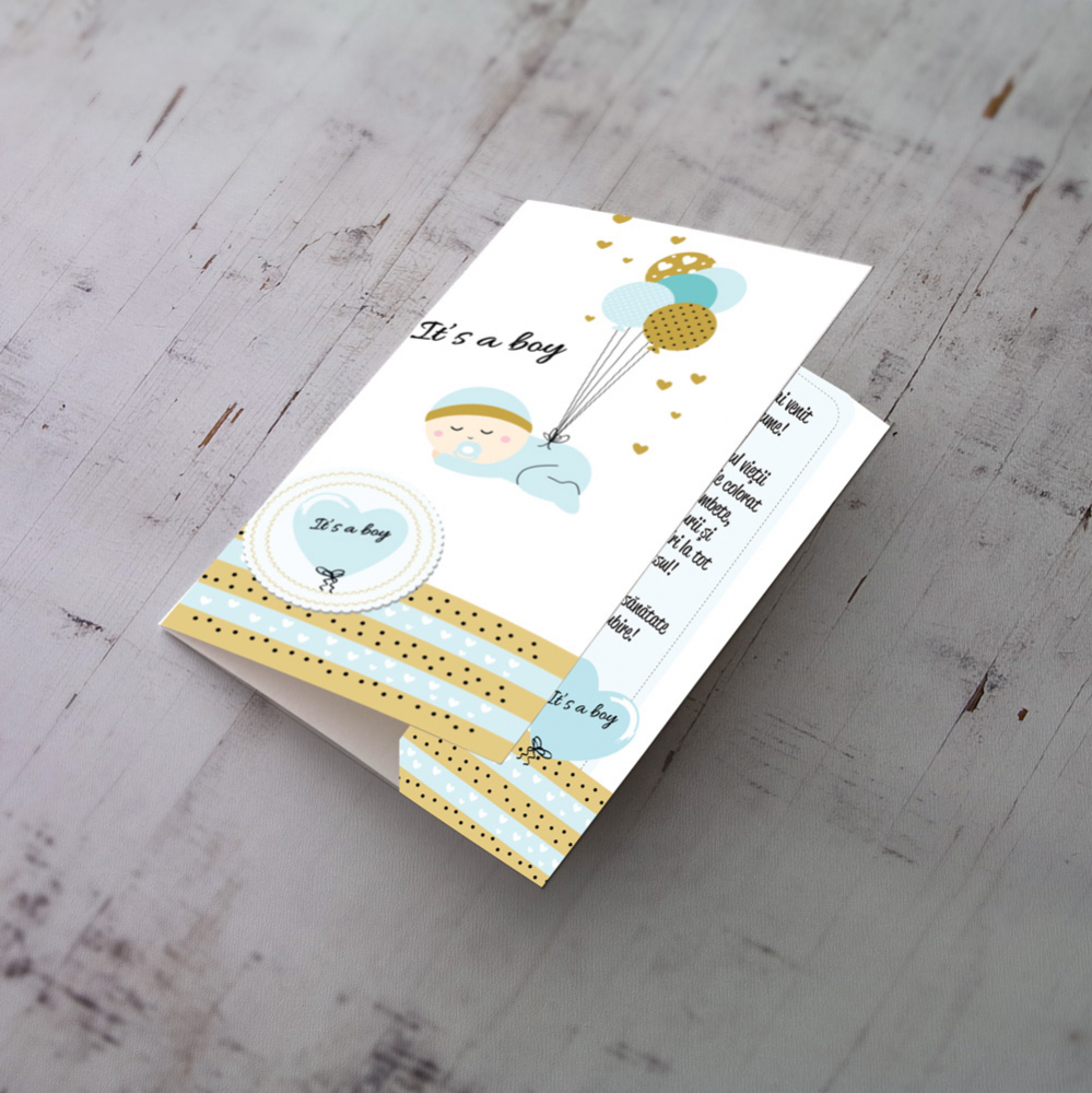 Felicitare botez – Bine ai venit pe lume baietel [1]