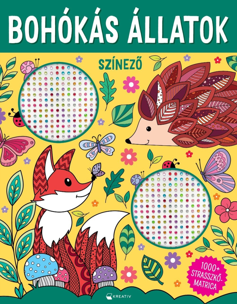 Bohokas allatok – 1000+ strasszkomatrica [1]