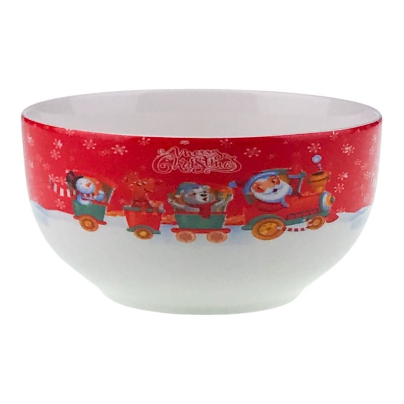 Bol din ceramica 13x7 cm motive Craciun [2]