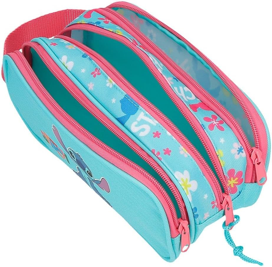 Penar fete Disney Stitch 3 compartimente 22x10x9 cm [4]