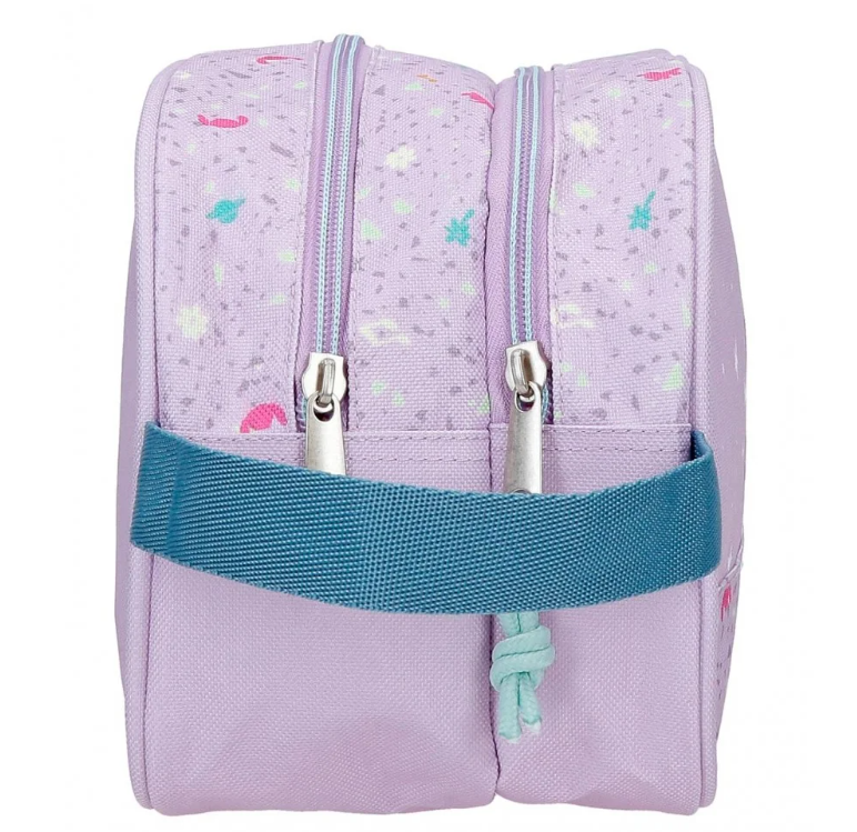 Borseta mana fete Disney Lovely Stitch, 2 compartimente, lila, 26x16x11 cm [2]