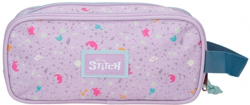 Borseta mana fete Disney Lovely Stitch 3 compartimente lila 22x10x9 cm [4]