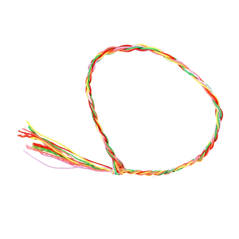 Bratara colorata impletita din material textil 23 cm [1]