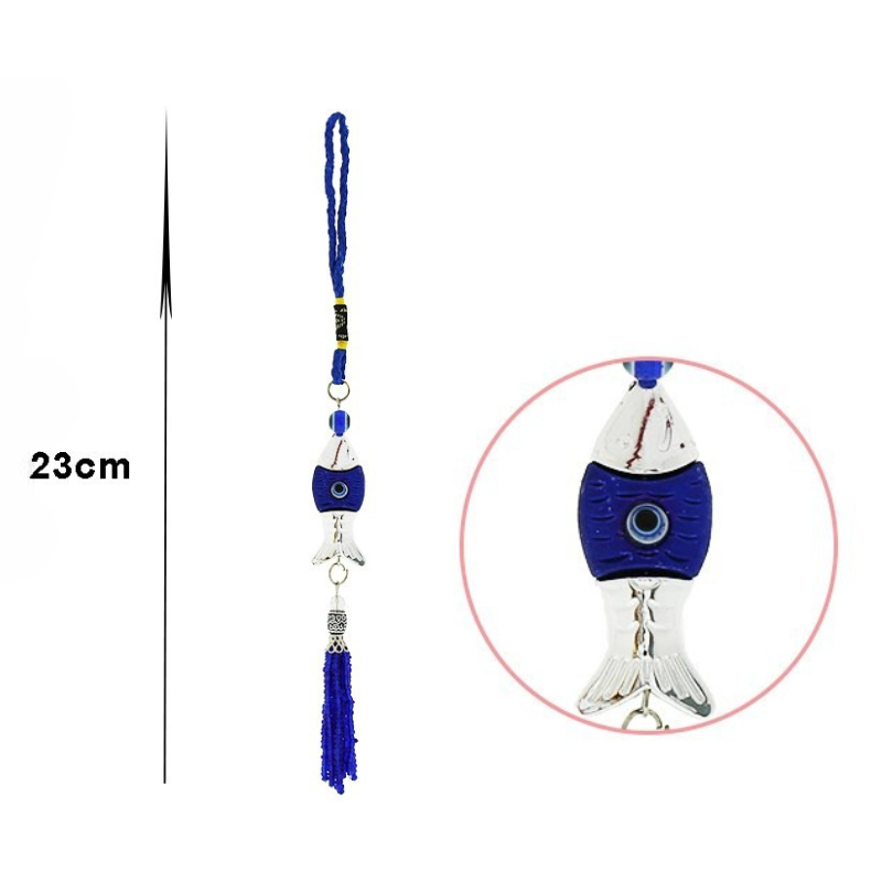 Breloc Peste 23 cm albastru [1]