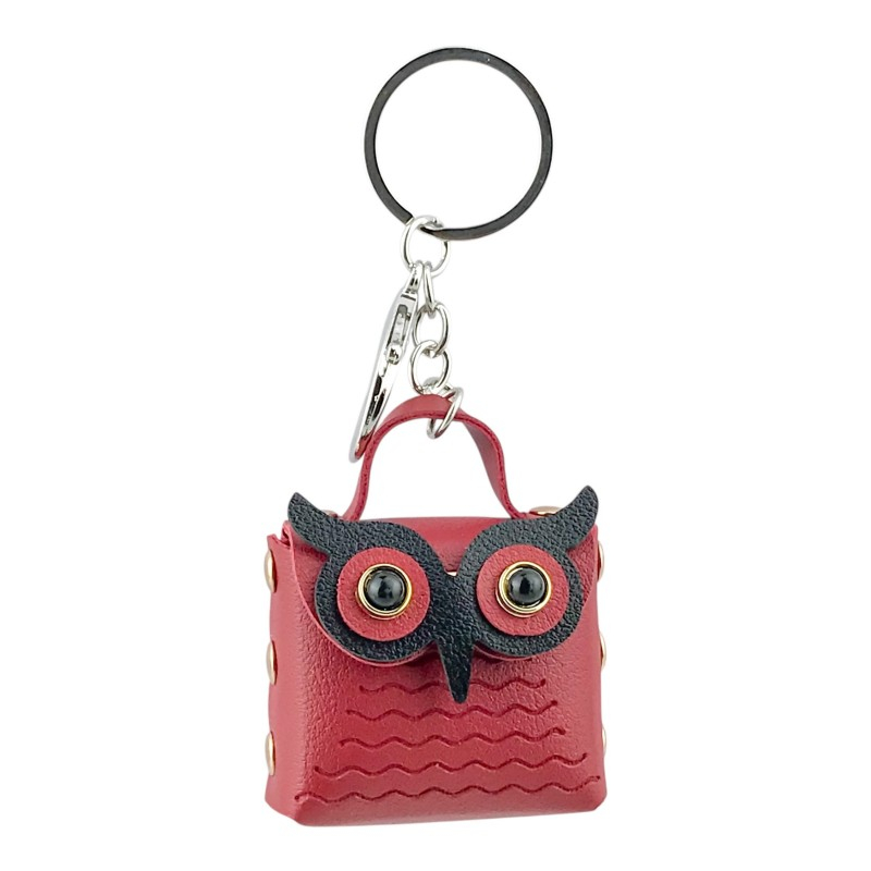 Breloc gentuta cap bufnita 11 cm [6]