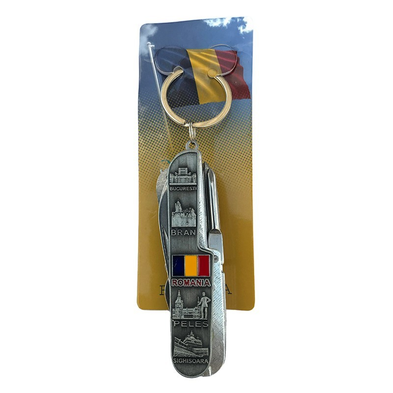 Breloc cu briceag Romania [4]