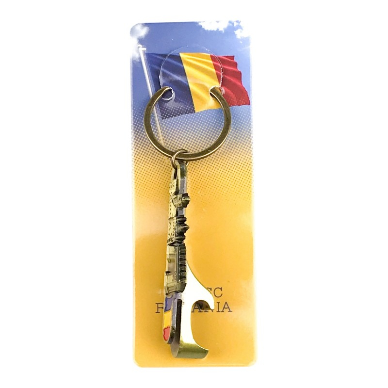 Breloc metalic cu desfacator sticle 2x10 cm Romania [10]