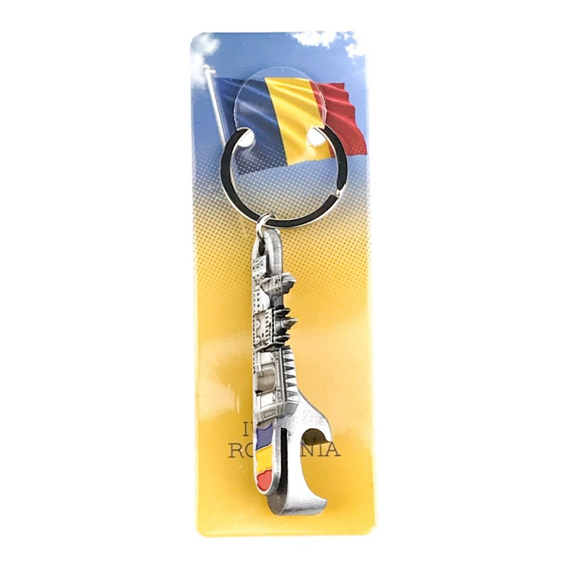 Breloc metalic cu desfacator sticle 2x10 cm Romania [4]