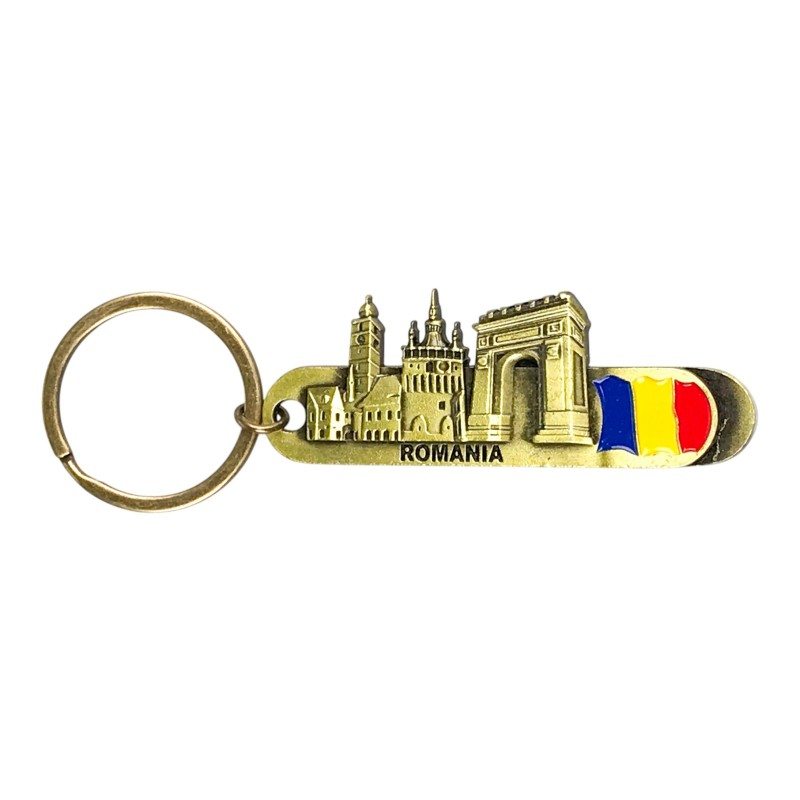 Breloc metalic cu desfacator sticle 2x10 cm Romania [8]