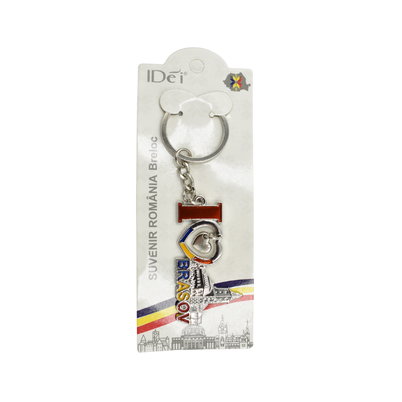 Breloc I love Brasov  metal 12cm [1]