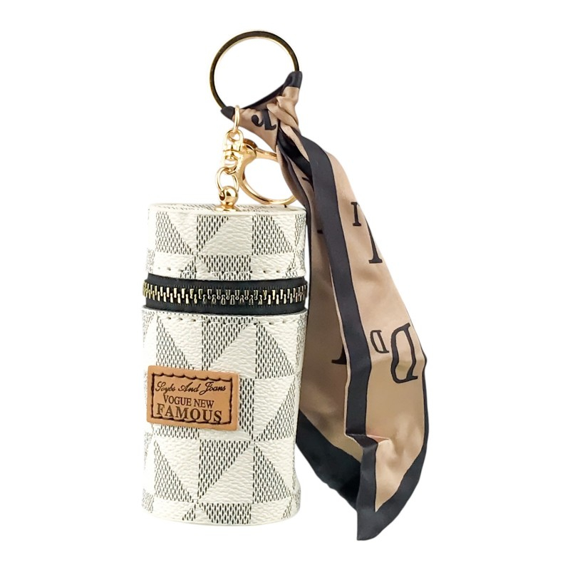 Breloc din plastic in forma de mini portofel pentru monede 5x15 cm [2]