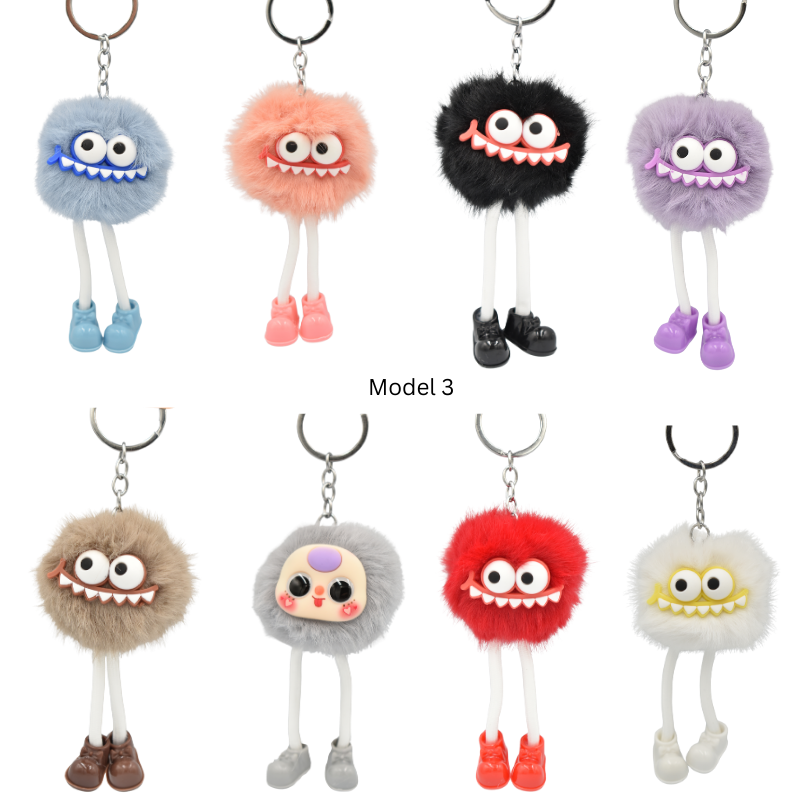 Breloc pufos 16 cm diverse modele [3]