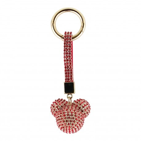 Breloc ursulet cu cristale 13 cm culori diferite [7]