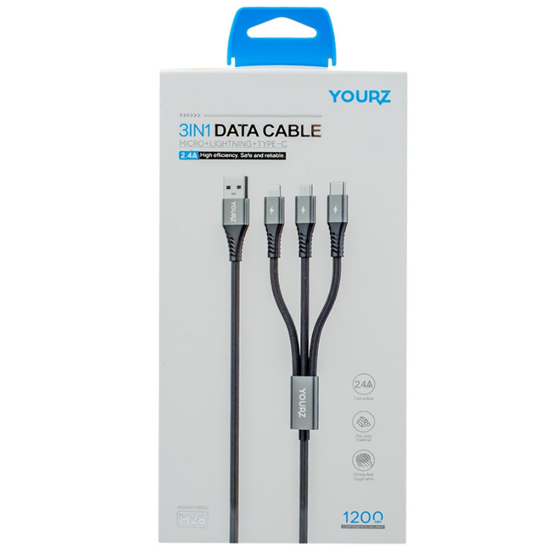 Cablu de date si incarcare 3 in 1 2.4A [2]