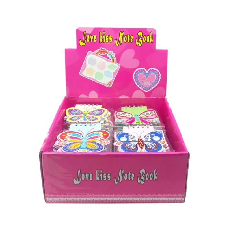 Caiet cu fluturi 34 file format mic coperta ilustrata [4]