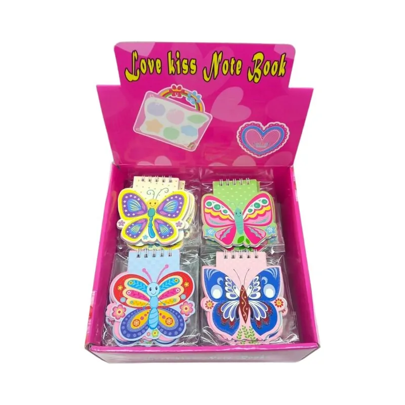 Caiet cu fluturi 34 file format mic coperta ilustrata [3]