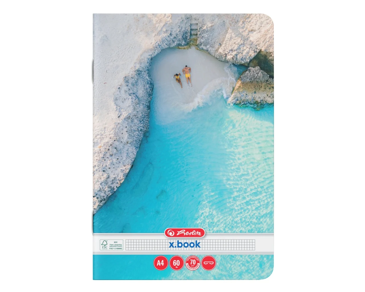 Caiet A4 60 file patratele motiv Summer Herlitz [2]