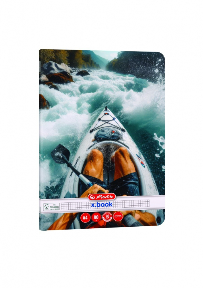Caiet A4 80 file patratele motiv Extreme Herlitz [3]