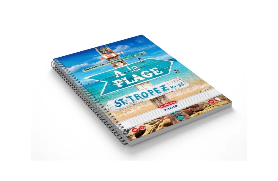 Caiet A5 100 file cu spirala dictando Herlitz [3]