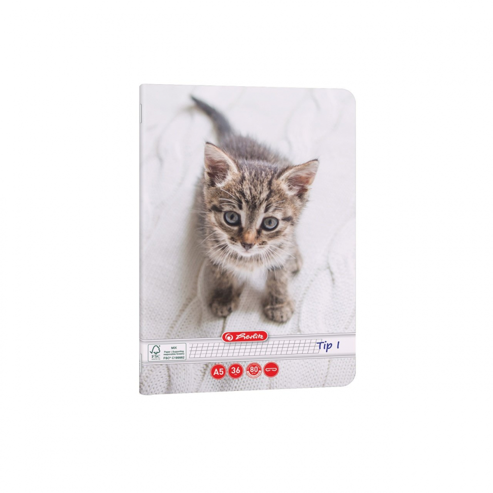 Caiet A5 Tip I 36 file motiv Cats & Dogs Herlitz [5]