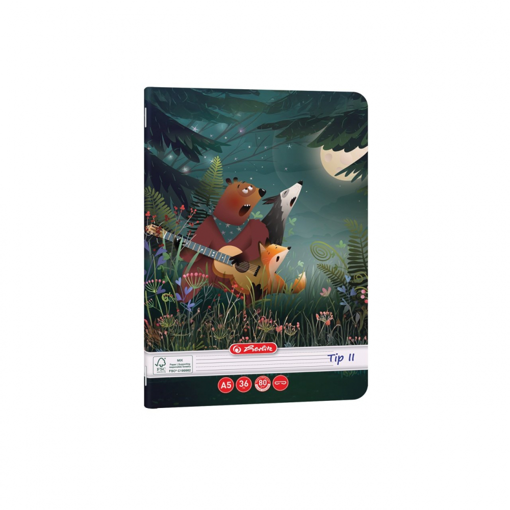Caiet A5 Tip II 36 file motiv Fun Time Herlitz [5]