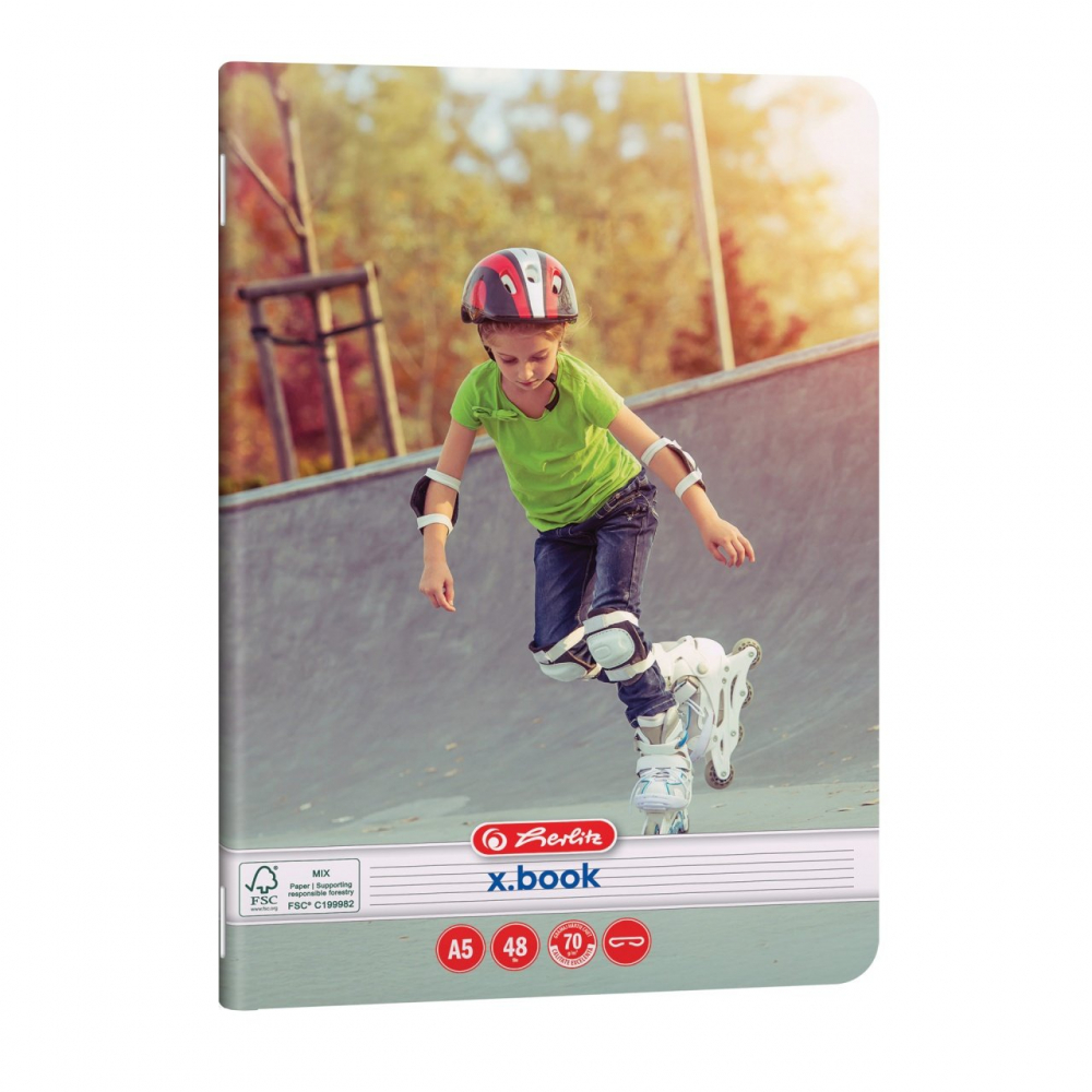 Caiet A5 48 file dictando motiv Sports Herlitz [2]