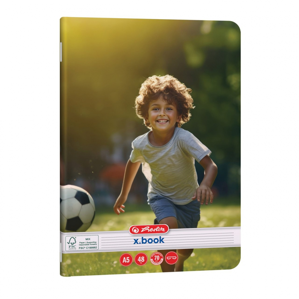 Caiet A5 48 file dictando motiv Sports Herlitz [3]
