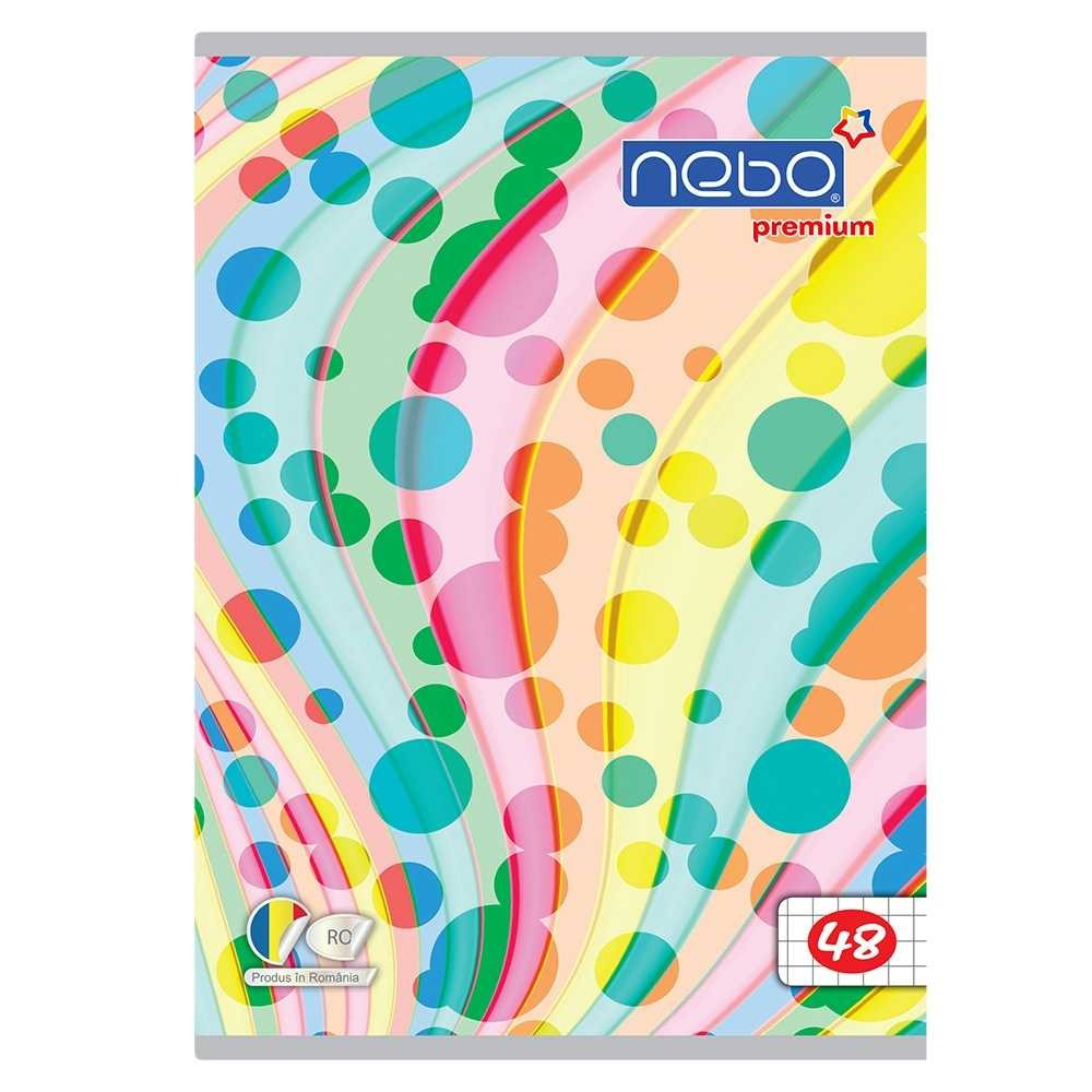 Caiet A5 48 file NEBO Premium 80g matematica modele diferite [3]