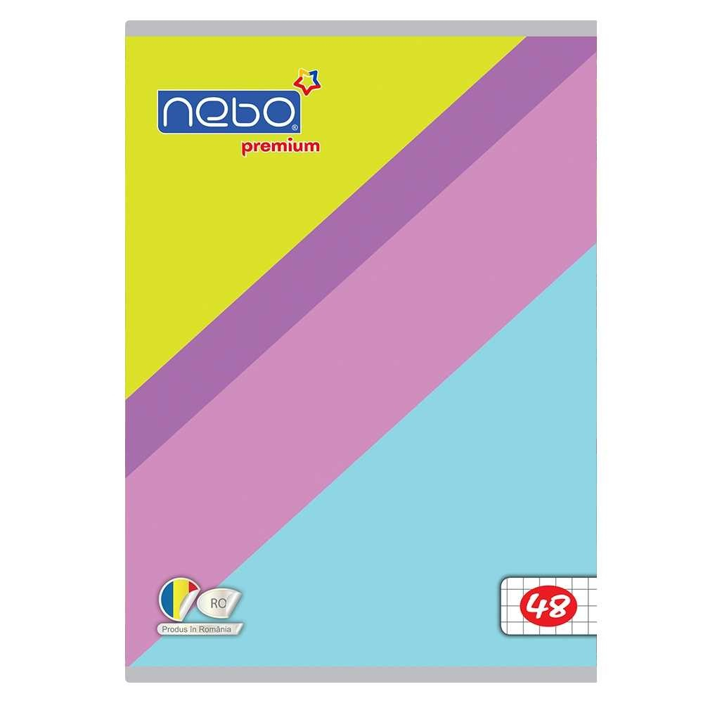 Caiet A5 48 file NEBO Premium 80g matematica modele diferite [10]