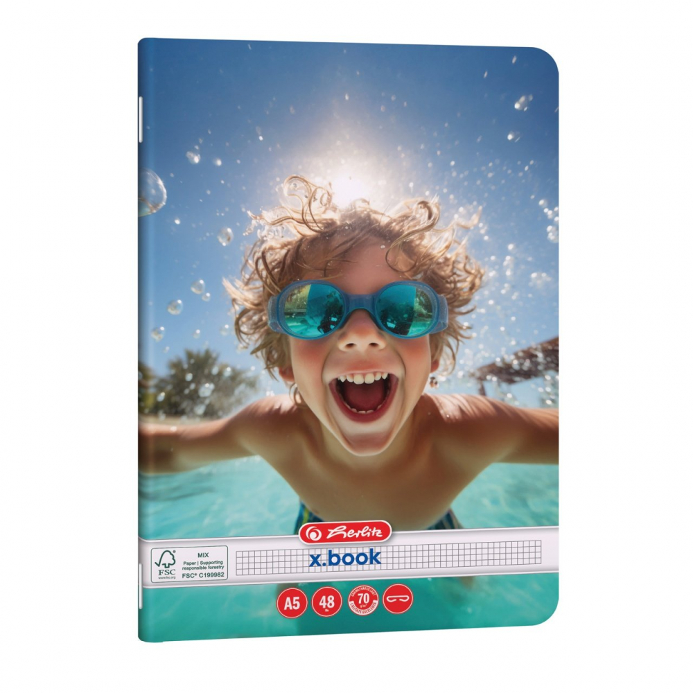 Caiet A5 48 file patratele motiv Sports Herlitz [2]