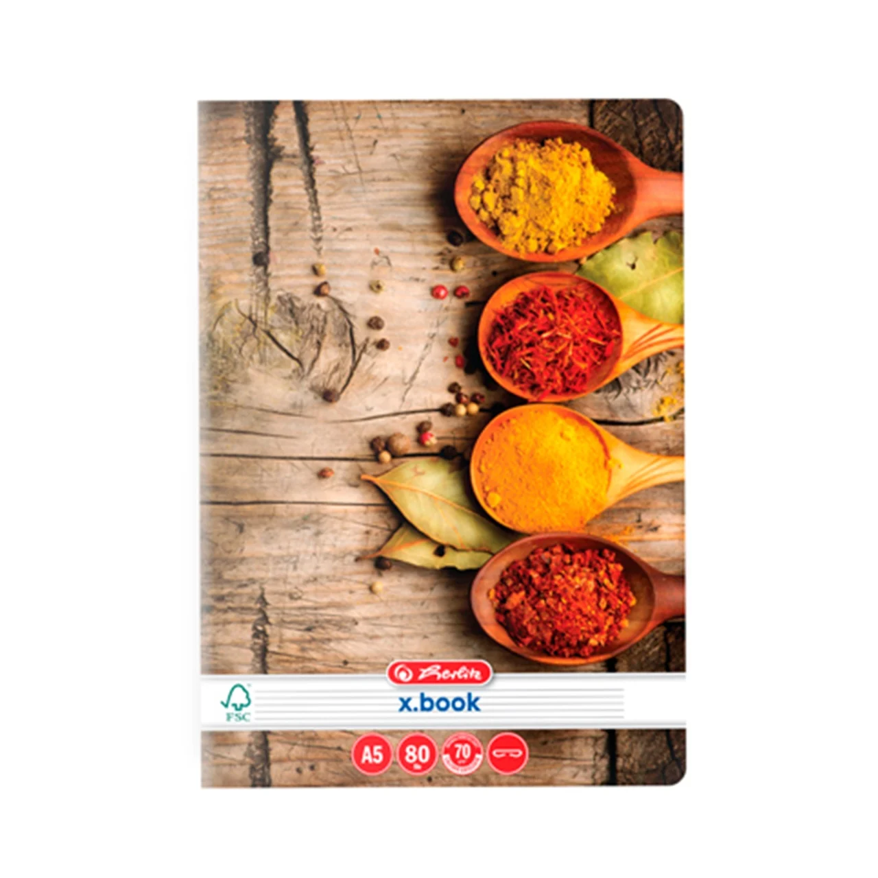 Caiet A5 80 file dictando Spices Herlitz [2]