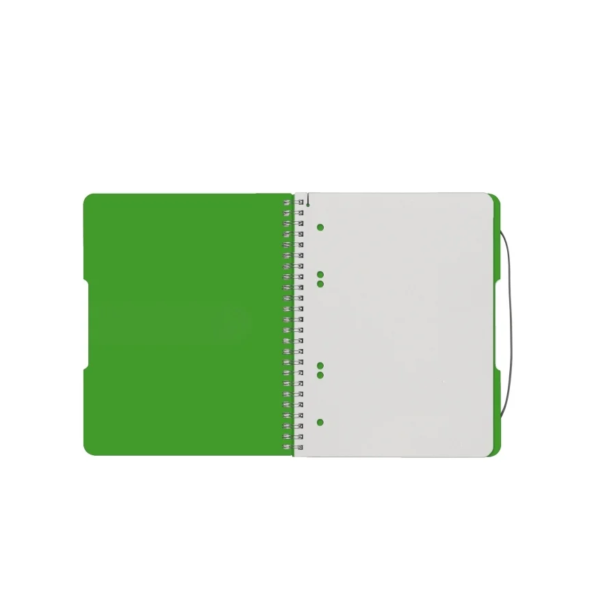 Caiet A5 80 file cu spira patratele verde Herlitz [2]