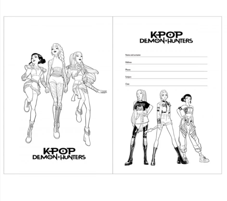 Caiet capsat A4 matematica K-Pop Demon Hunters [3]