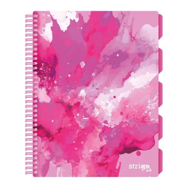 Caiet cu spirala si separatoare Strigo Pads A4 matematica 200 file [1]