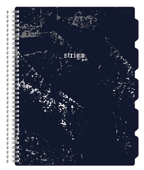 Caiet cu spirala si separatoare Strigo Pads A4 matematica 200 file [1]