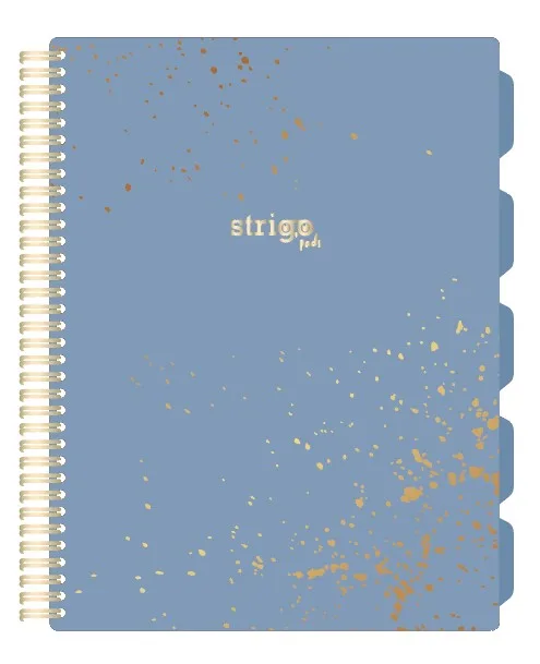 Caiet cu spirala si separatoare Strigo Pads A4 matematica 200 file [1]