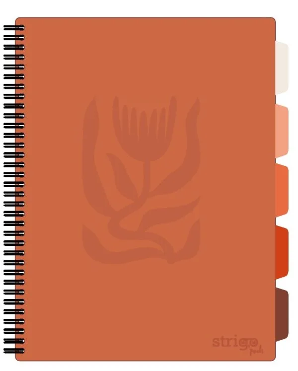 Caiet cu spirala si separatoare Strigo Pads A4 matematica 200 file [1]