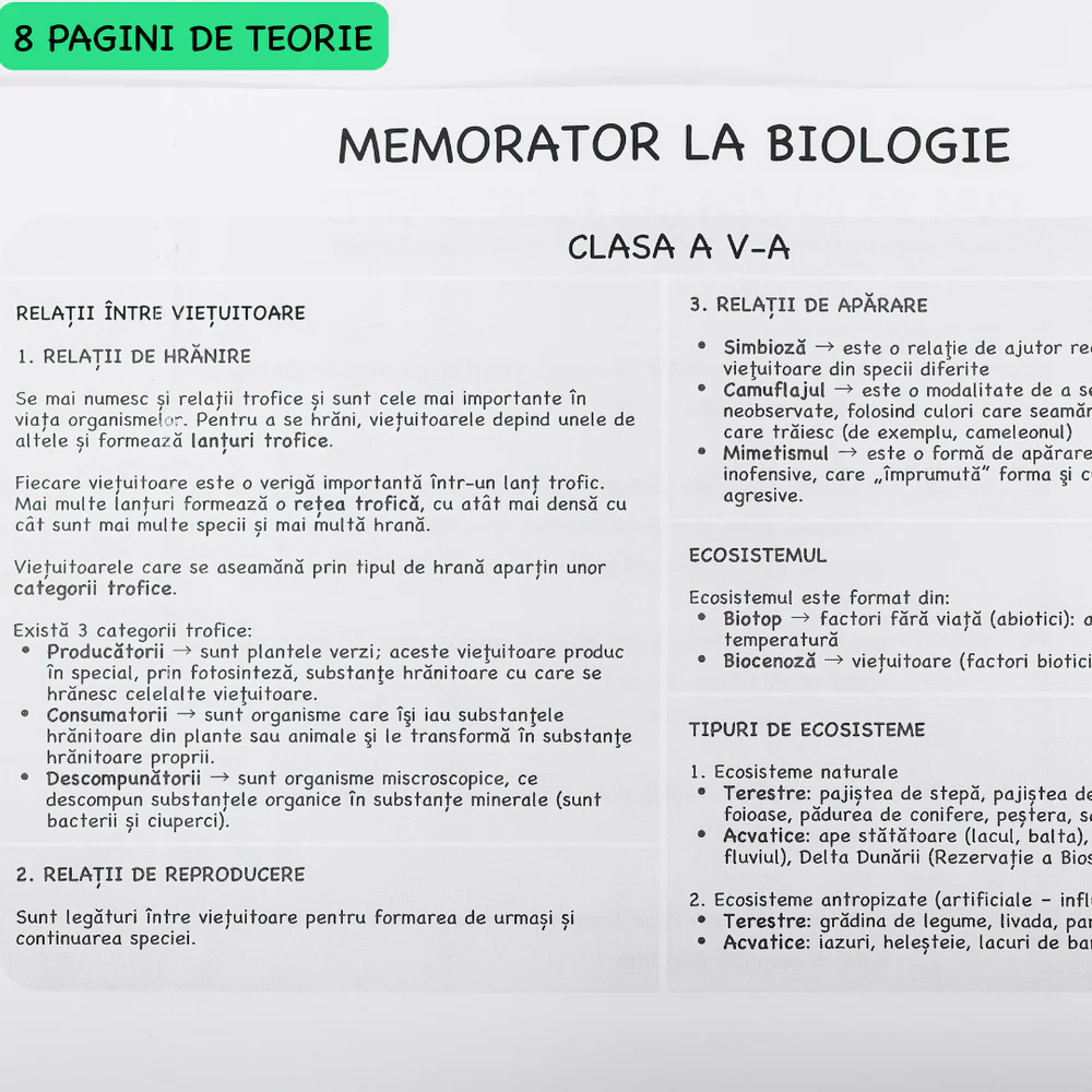 Caiet de Biologie B5 Izzie cu Teorie [5]