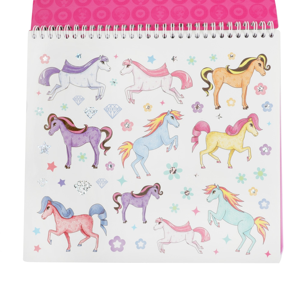 Caiet de colorat cu stickere si sabloane My pony 26.5 x 25 cm [3]