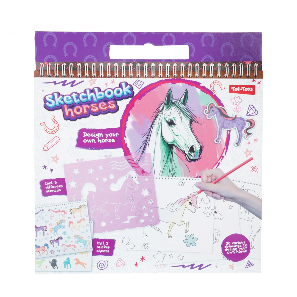 Caiet de colorat cu stickere si sabloane My pony 26.5 x 25 cm [2]
