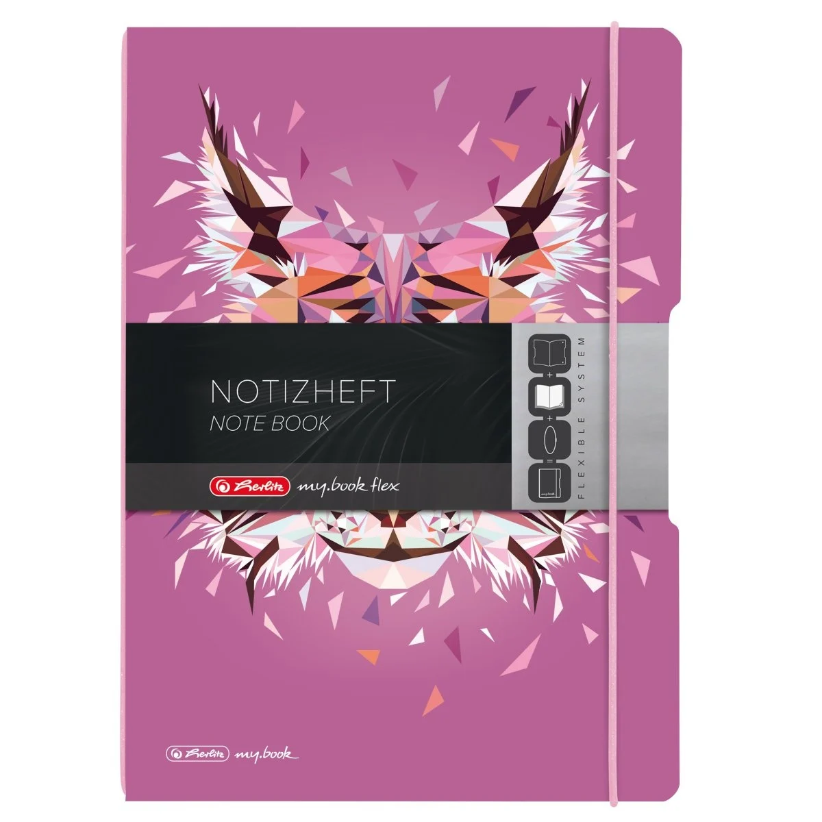 Caiet my.book flex A4 2x40 file velin motiv Wild Animals Lynx Herlitz [2]