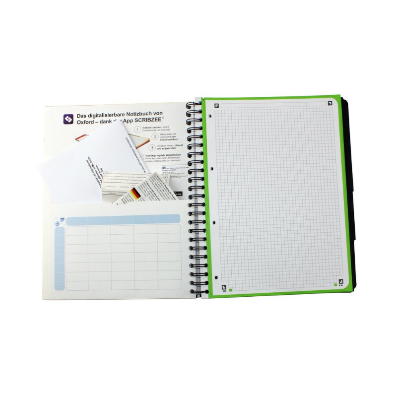 Caiet organizator Oxford Touch Project Book A4+ 120 file spira dubla, maro [6]