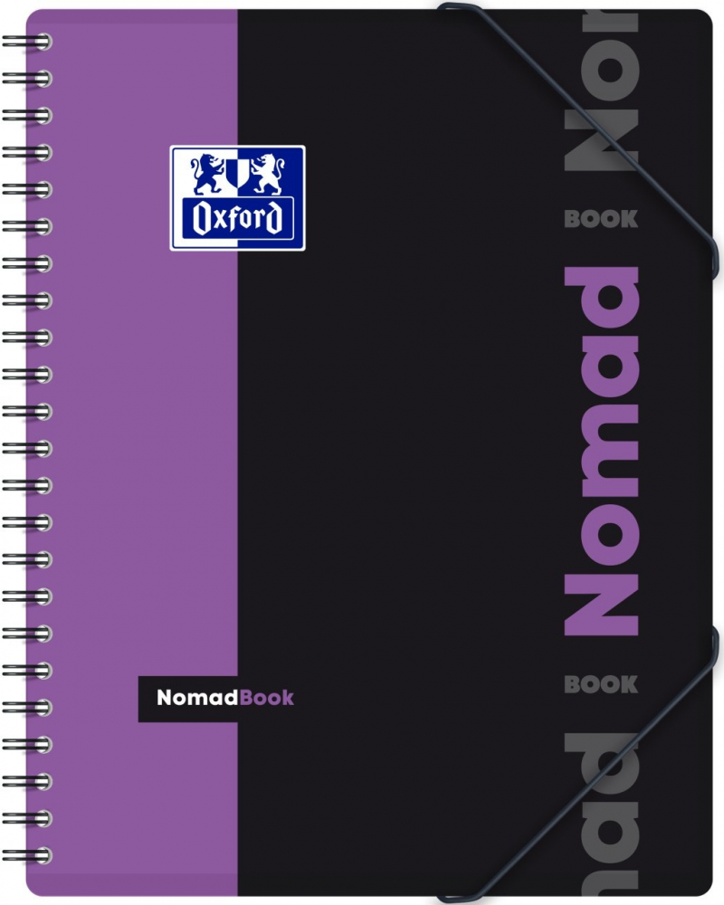 Caiet organizator patratele Oxford Students Nomadbook, A4+ 80 file, spira dubla, scribzee, diverse culori [5]
