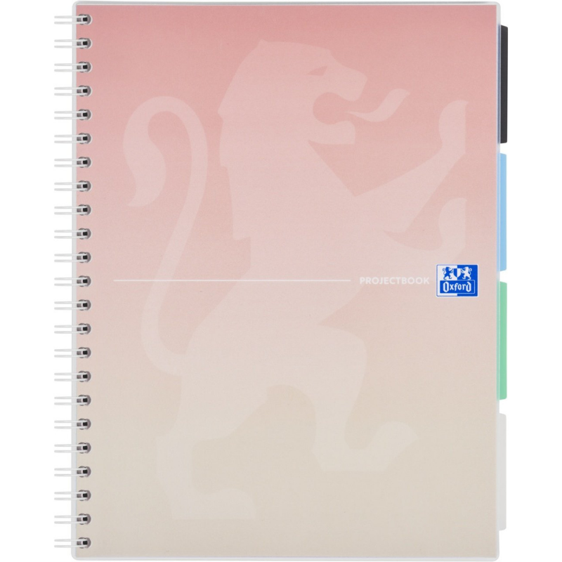 Caiet organizator Oxford Project Book A4 80 file spira dubla patratele [3]
