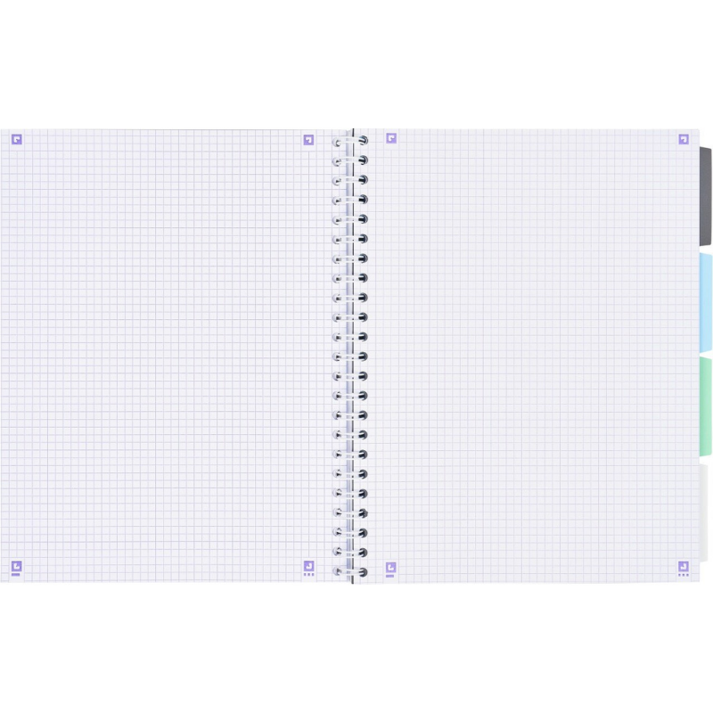 Caiet organizator Oxford Project Book A4 80 file spira dubla patratele [8]
