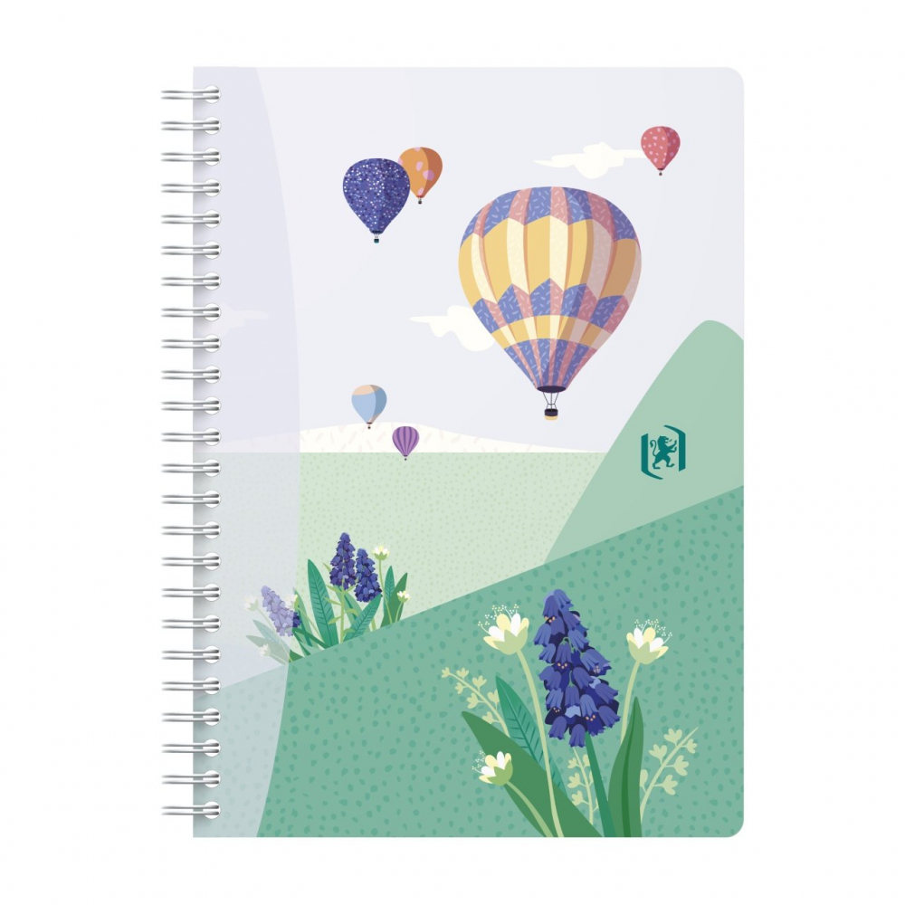 Caiet Oxford Horizons A5 – 60 file, hârtie Optik 90 g/mp, dictando, spiră dublă [2]