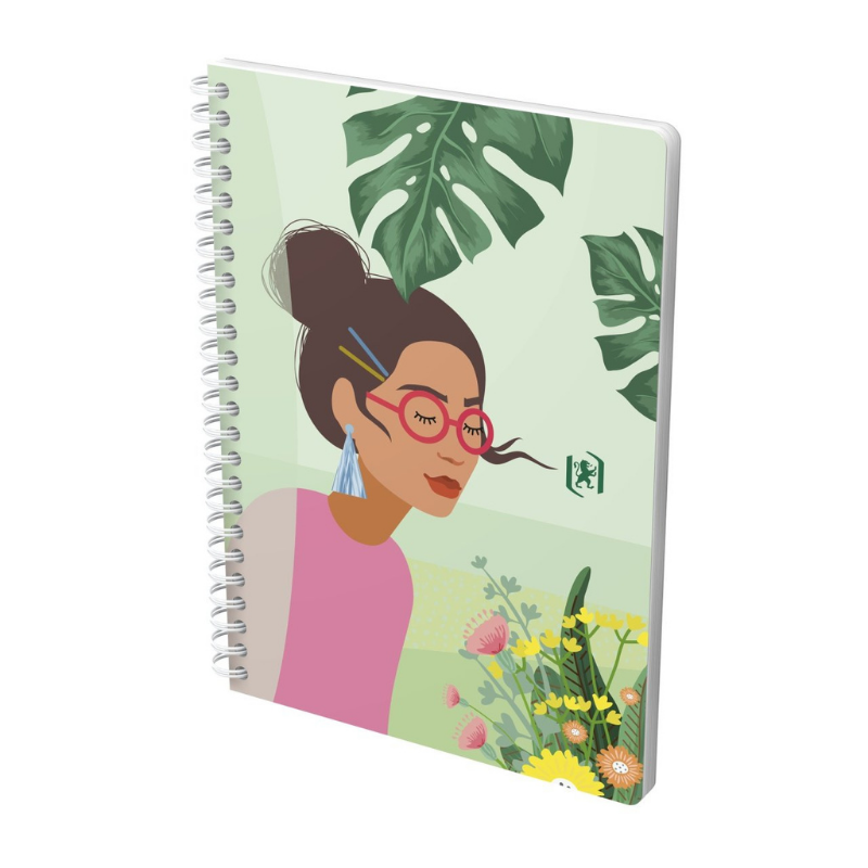 Caiet Oxford Horizons A5 60 file spira dubla patratele, diverse motive [5]