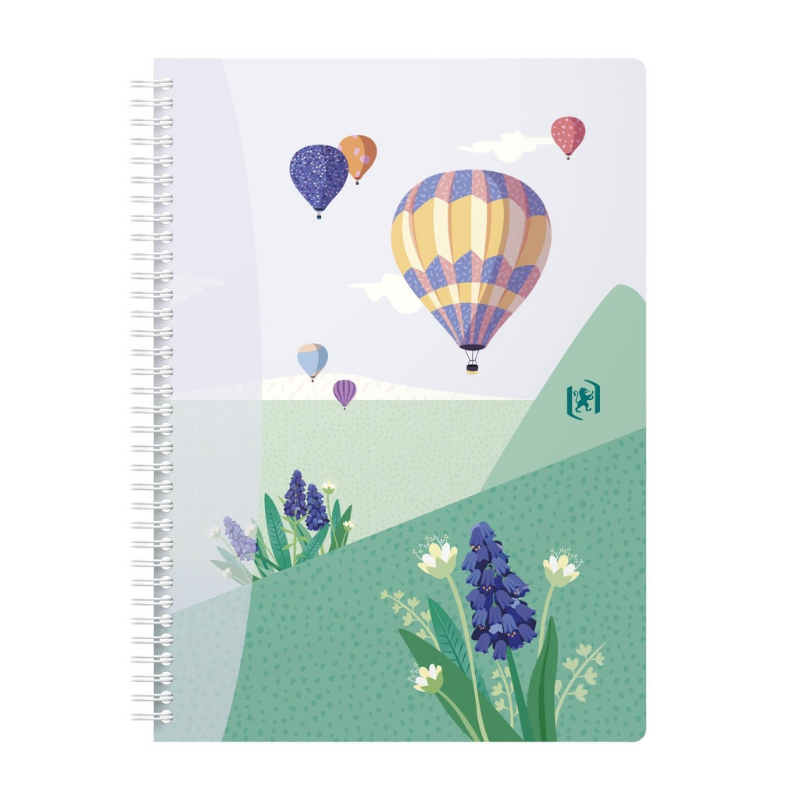 Caiet Oxford Horizons B5 60 file spira dubla patratele, motive diverse [5]