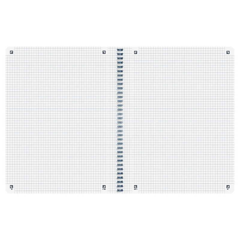 Caiet Oxford Origins A4+ 70 file spira dubla patratele, albastru inchis [2]