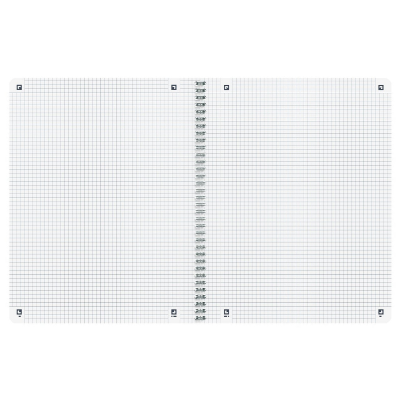 Caiet Oxford Origins A4+ 70 file spira dubla patratele, gri [2]